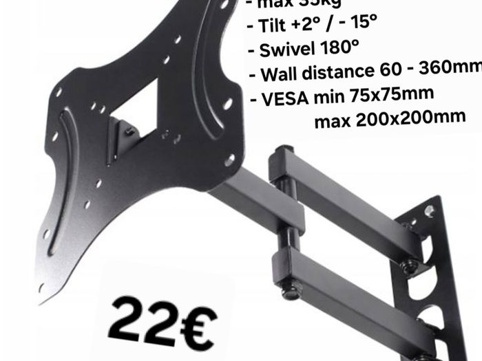 Tv Brackets Wall Mounts Tilt Swivel Full Motion Long Arm