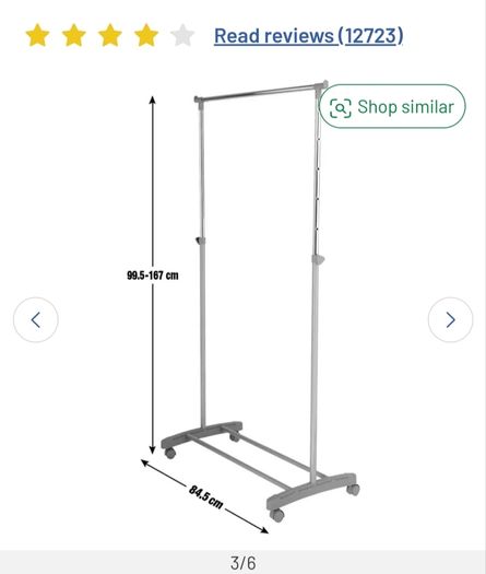 BNWT Clothes Rail
