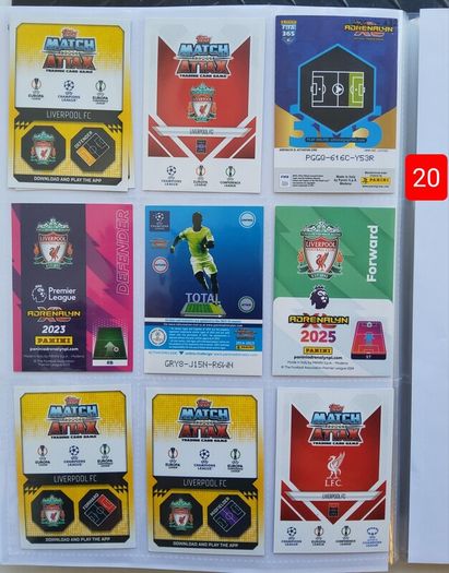 Liverpool Football Cards (limited, Crests, Signature,  Etc)