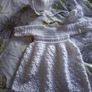 Stunning handmade white christening set 6-12 months Image 4