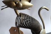 Too arts Cat, Iron Sculpture Home Decor