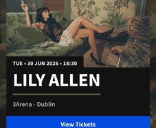 Lily Allen West End Girl 2 standing tickets for 95e