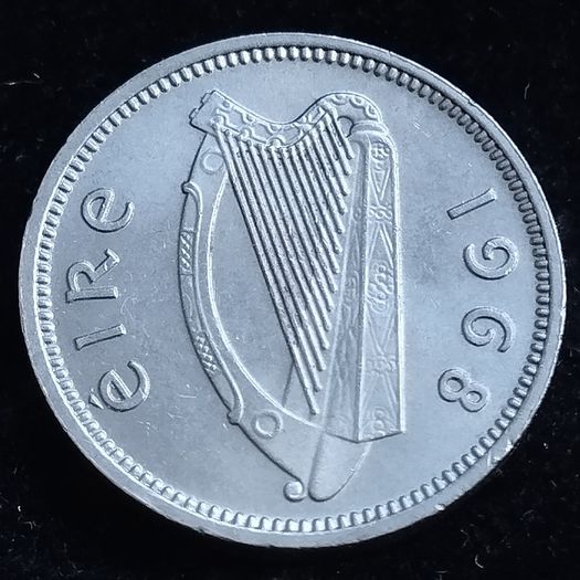 Ireland - 1968 - 3 Pence - Hare - High Grade - KM.12a - [#2054]