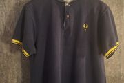 Rare Vintage 2009 Fred Perry x size? Blank Canvas Polo Shirt Mens M Navy