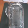 Vintage etched glass jugs Image 3