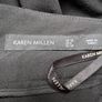 Karen Millen wool/leather trim high-waist Trousers Image 3