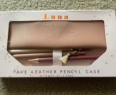 Luna Pencil Case & 3 Pens Gift Set