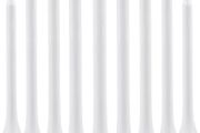 70mm 2 3/4" White Wooden Golf Tees Tee Biodegradable XL Pack of 100