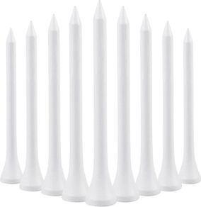 70mm 2 3/4" White Wooden Golf Tees Tee Biodegradable XL Pack of 100
