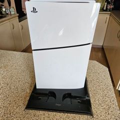 PS5 with Stand and Controller Charger