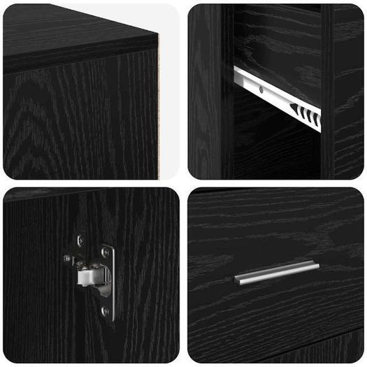 Corner Desk Black oak 102 x 50 x 75 cm