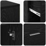 Corner Desk Black oak 102 x 50 x 75 cm Image 7