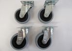 Blickle Swivel Castor 75mm x 25mm Rubber Tyre X 4 Caster