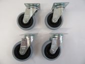 Blickle Swivel Castor 75mm x 25mm Rubber Tyre X 4 Caster