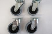 Blickle Swivel Castor 75mm x 25mm Rubber Tyre X 4 Caster