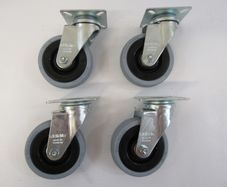 Blickle Swivel Castor 75mm x 25mm Rubber Tyre X 4 Caster