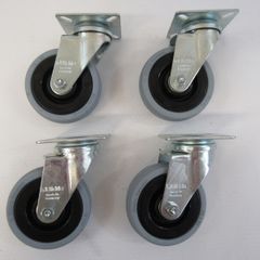Blickle Swivel Castor 75mm x 25mm Rubber Tyre X 4 Caster