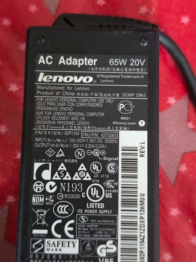 Lenovo laptop charger