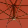 Cantilever Umbrella with Wooden Pole 400x300 cm Terracotta Image 2