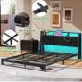 Kingsize Floor Bed Base with Charging Station Image 8