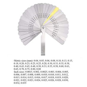 Feeler Gauge Portable Durable Various Specifications Arc Stainless Steel Feeler Gauge Gap Gauge Rangefinder
