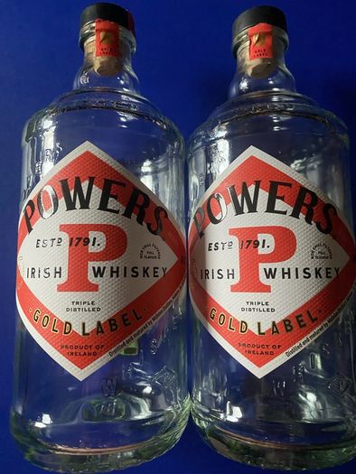 powers whiskey Empty Bottles