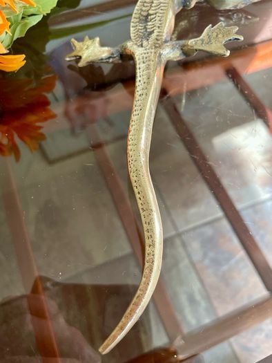 Peerage Brass Lizard Post War 1950s 25 cm