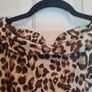 Warehouse Silk Dress Brown Animal Print Dress Image 2