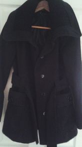 Winter warm black coat