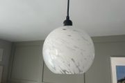 3 Pendant Shades - white glass