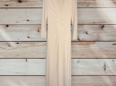 Halston Heritage Off White Maxi Dress