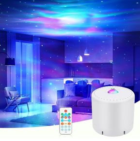 LED Star & Galaxy Projector with Remote Control, Adjustable Speed & Brightness Night Light, Aurora Lights for Adult Party Decoration