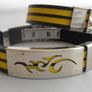 Men Stainless Steel Yellow Silicone  Bracelet. Surf Jewellery. Mens Jewellery Image 2