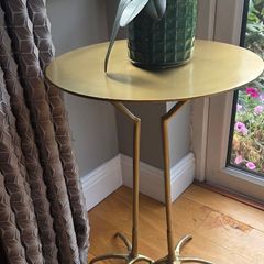 Gold bird foot coffee table
