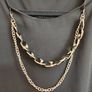 Black Top with removable metal chain Image 3