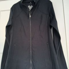 Dunnes black activewear jacket, size large, new with tags