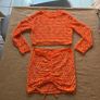 Orange beach cover-up set, size 12 Image 3