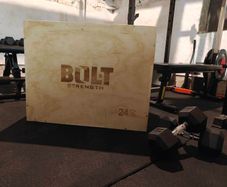 Bolt Strength 3 in 1 Wood Plyometric Box 20"x 24"x 30" (50cm x 60cm x 75cm)