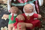 Christmas Toy Gingerbread House bag and Family