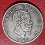 1870 Italy  M BN 5 Lire  - Victor Emmanuel II Silver coin Image 2
