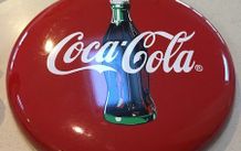 Coca Cola Metal Wall Button