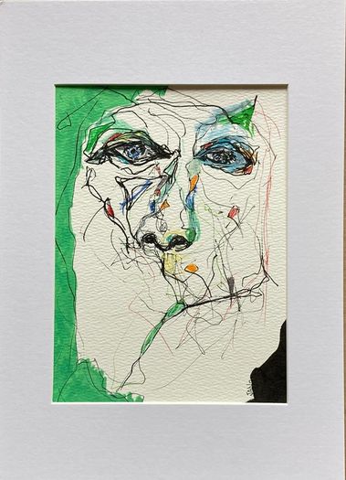 Original Art original Figurative painting contemporary Portrait Irish Art abstract painting