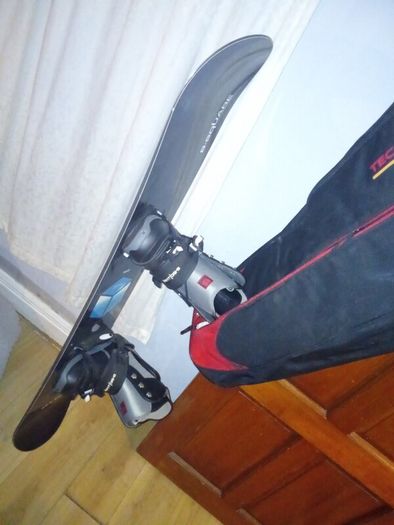 Shoes and Snowboard