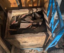 Free Mahogany + Teak Parquet Flooring Offcuts Great for Projects