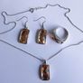 18K Gold Plated Jewellery Set - Necklace, Earrings and Ring Image 4