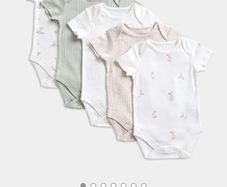 Pure Cotton Baby bodysuit set of 5 Dunnes