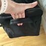 Large capacity black suitcase with wheels Image 7