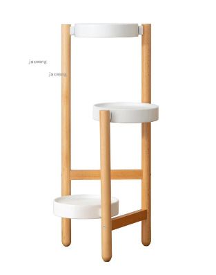 BRAND NEW Solid Wood Bedroom Garden Flower Pot Rack Indoor Balcony Living Room Floor Type Plant Shelf Hotel Lobby Cafe Plant Stands