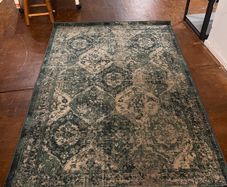 Set of 5 IKEA Green Persian-Style Rugs