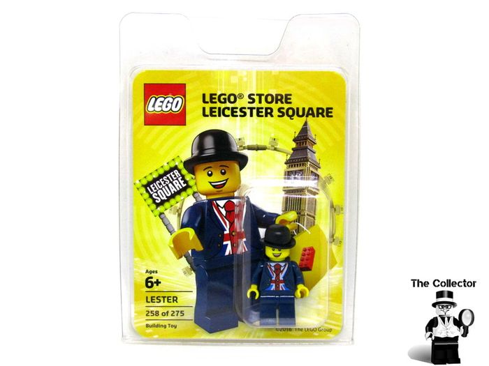 Lego Lester Minifigure - London Leicester Square Limited Edition Exclusive 258 of 275 Plus extras EXTREMELY RARE